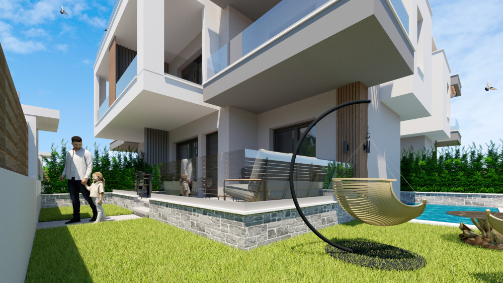 Luxury newly built house with pool in a luxury complex in Nea Peramos, Kavala