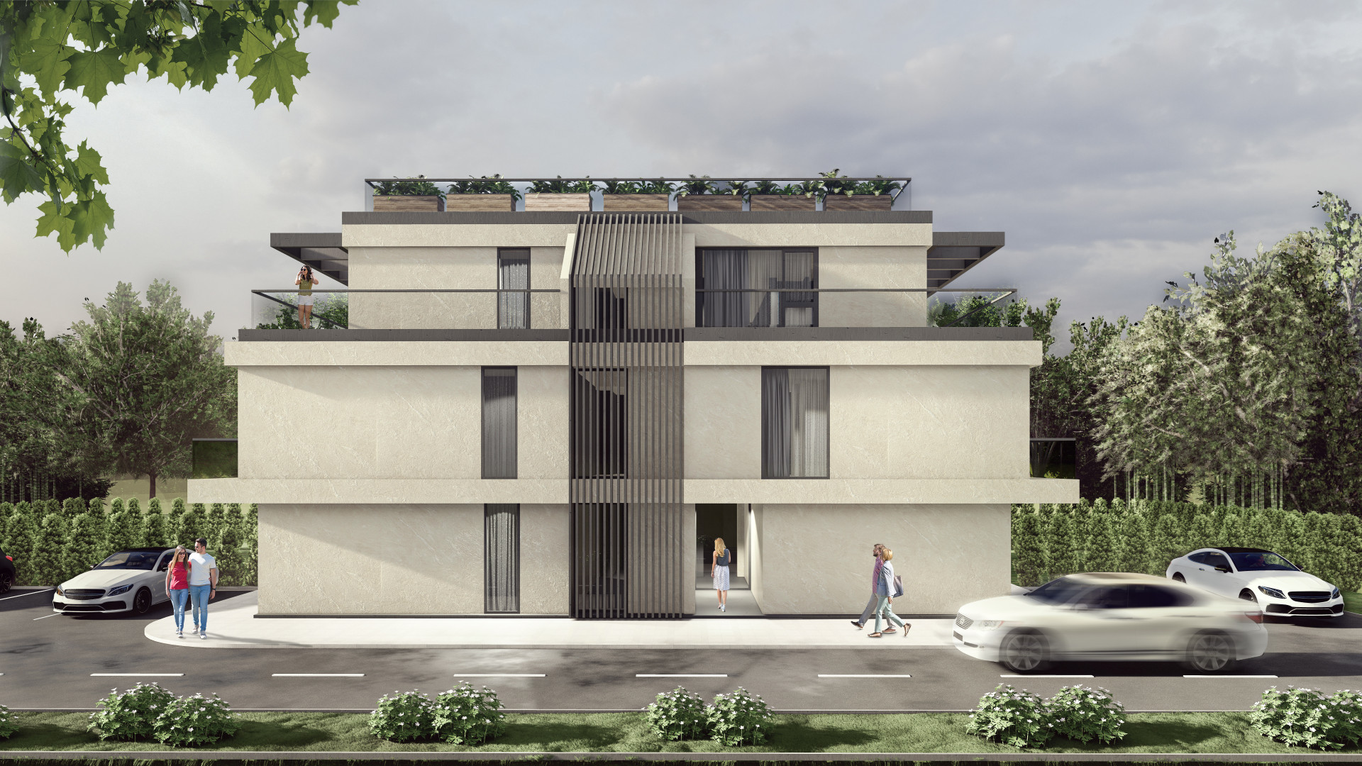 Two-bedroom apartment in a new boutique building next to the Anglo-American School